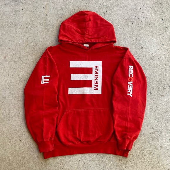 Eminem Other - Y2k Red EMINEM Rap Hoodie